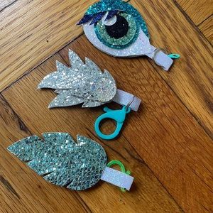 Cute Blue Handmade Keychain Set